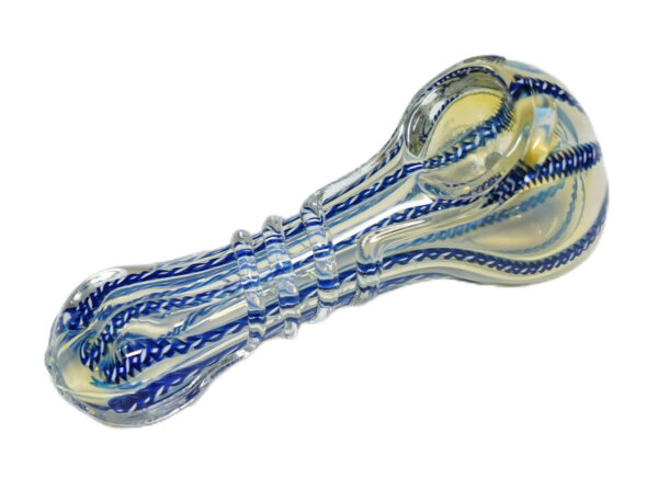 4" Inline Heavy Hand Pipe - Blue