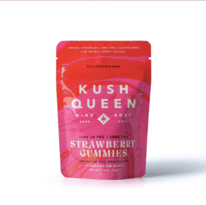 Strawberry Delta 8 THC + CBD Gummies - Image 2