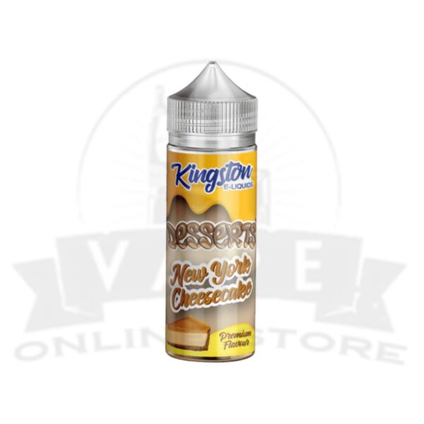 New York Cheesecake  Kingston Desserts 100ML E-Liquid Shortfills